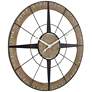 4_Dahlia Studios Starboard 36 1/2" Black Brown Rustic Compass Wall Clock more views