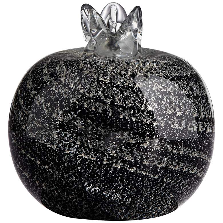 Image 3 Dahlia Studios Verity 3 1/2" Black Pomegranate Modern Glass Accent
