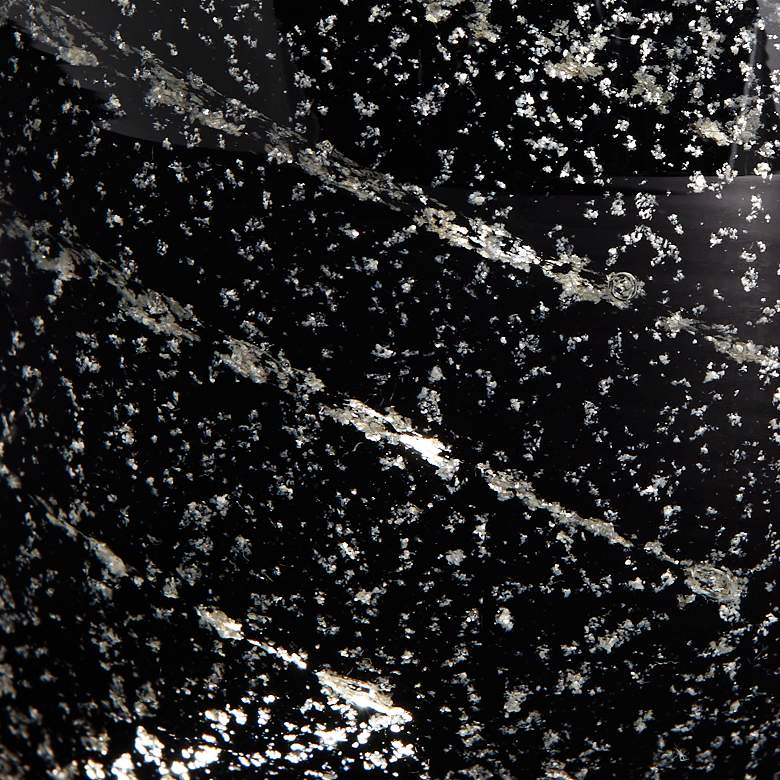 Image 4 Dahlia Studios Verity 3 1/2" Black Pomegranate Modern Glass Accent more views
