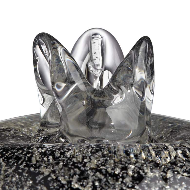 Image 5 Dahlia Studios Verity 3 1/2" Black Pomegranate Modern Glass Accent more views