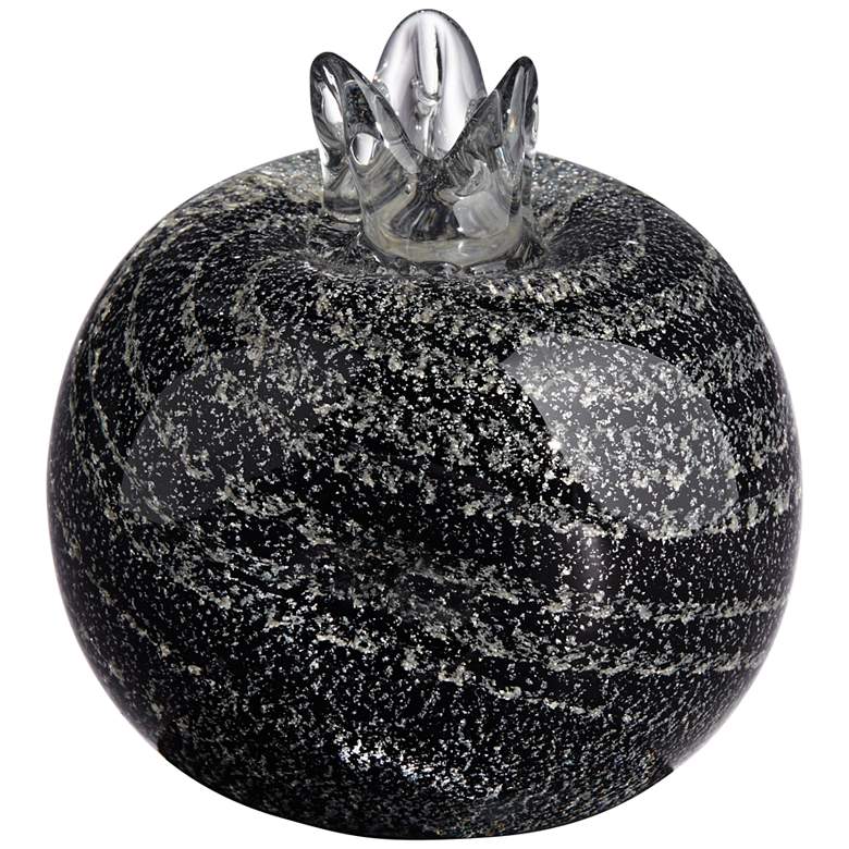 Image 7 Dahlia Studios Verity 3 1/2" Black Pomegranate Modern Glass Accent more views