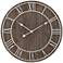 Dahlia Studios Zania 23 3/4" Round Matte Dark Gray Wall Clock
