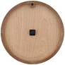 6_Dahlia Studios Zania 23 3/4" Round Matte Dark Gray Wall Clock more views