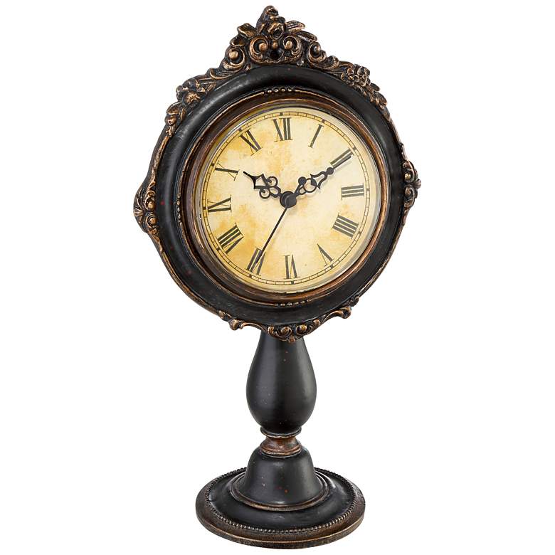 Image 3 Dailey 11 1/4 inch High Vintage Traditional Table Clock more views