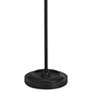 Dainolie Fedora 52" Matte Black Adjustable Pharmacy Floor Lamp