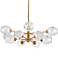 Dainolite Abi 33" Wide Vintage Bronze 12-Light Modern Chandelier