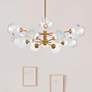 2_Dainolite Abi 33" Wide Vintage Bronze 12-Light Modern Chandelier