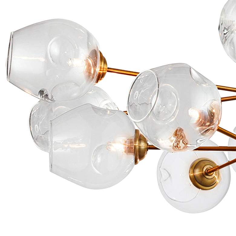Image 4 Dainolite Abi 33" Wide Vintage Bronze 12-Light Modern Chandelier more views
