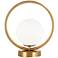Dainolite Adrienna 11" High Aged Brass Accent Table Lamp