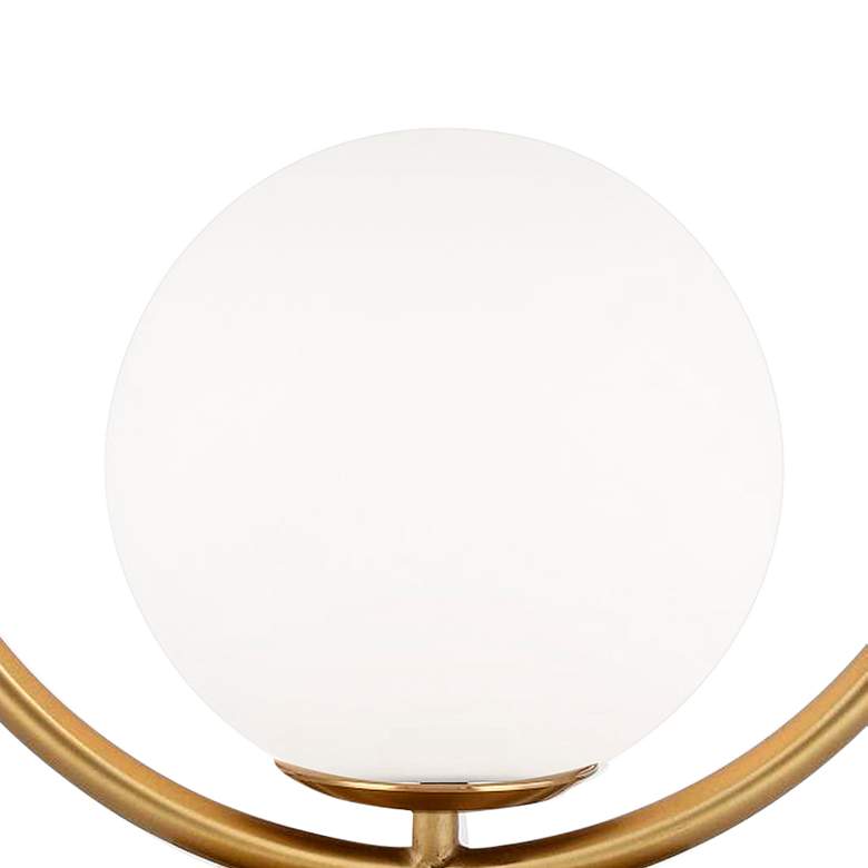Image 3 Dainolite Adrienna 11" High Aged Brass Accent Table Lamp more views
