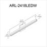 3_Dainolite Arandel 23 3/4" Wide Aged Brass LED Bath Bar more views