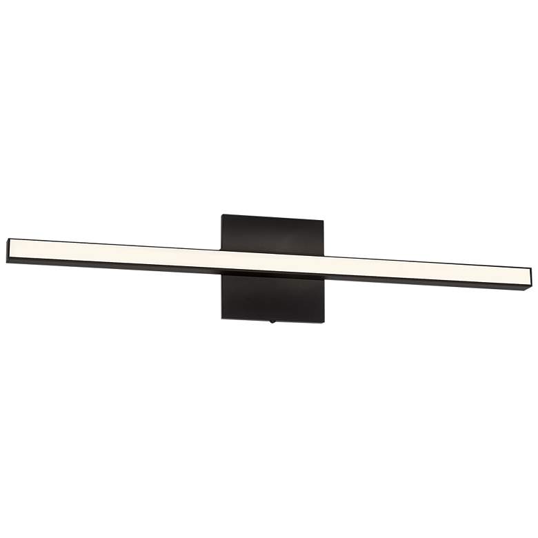 Image 1 Dainolite Arandel 23 3/4" Wide Matte Black Modern LED Bath Light Bar