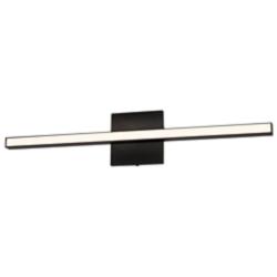 Dainolite Arandel 23 3/4" Wide Matte Black Modern LED Bath Light Bar