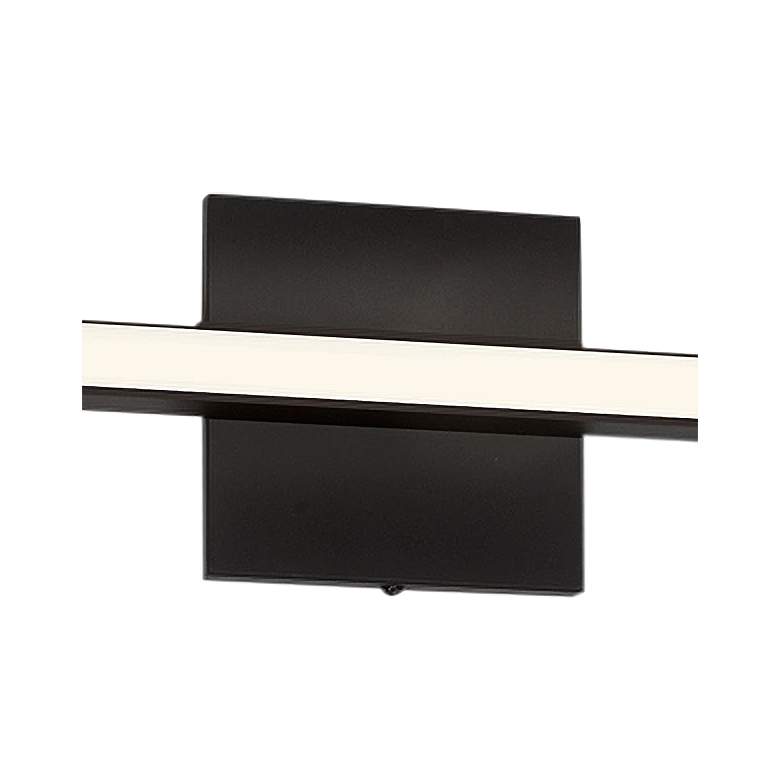 Image 2 Dainolite Arandel 23 3/4" Wide Matte Black Modern LED Bath Light Bar more views