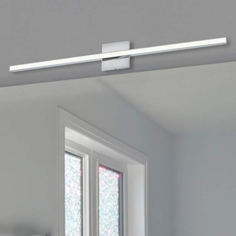 Image 1 Dainolite Arandel 33 1/2" Wide Polished Chrome LED Bath Bar