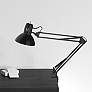 1_Dainolite Architect 36" Gloss Black Spring Balanced Clamp-On Task Lamp