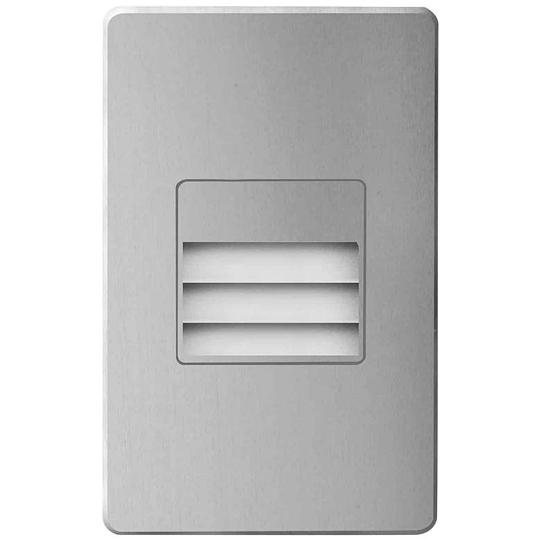Image 1 Dainolite Bella 3" Wide Aluminum LED Outdoor Step Light with Louvre