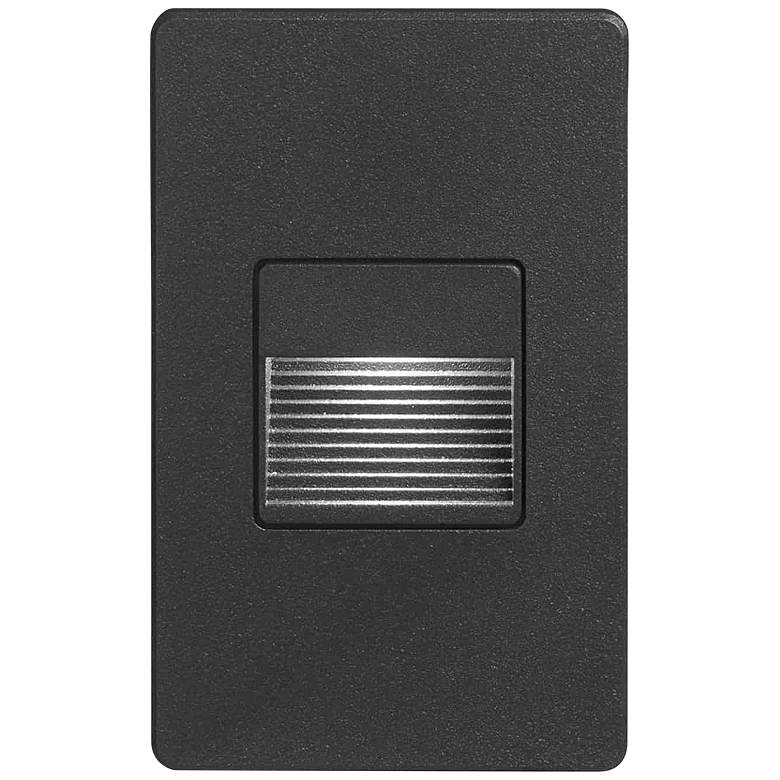 Image 1 Dainolite Bella 3 inch Wide Black Rectangular LED Outdoor Step Light