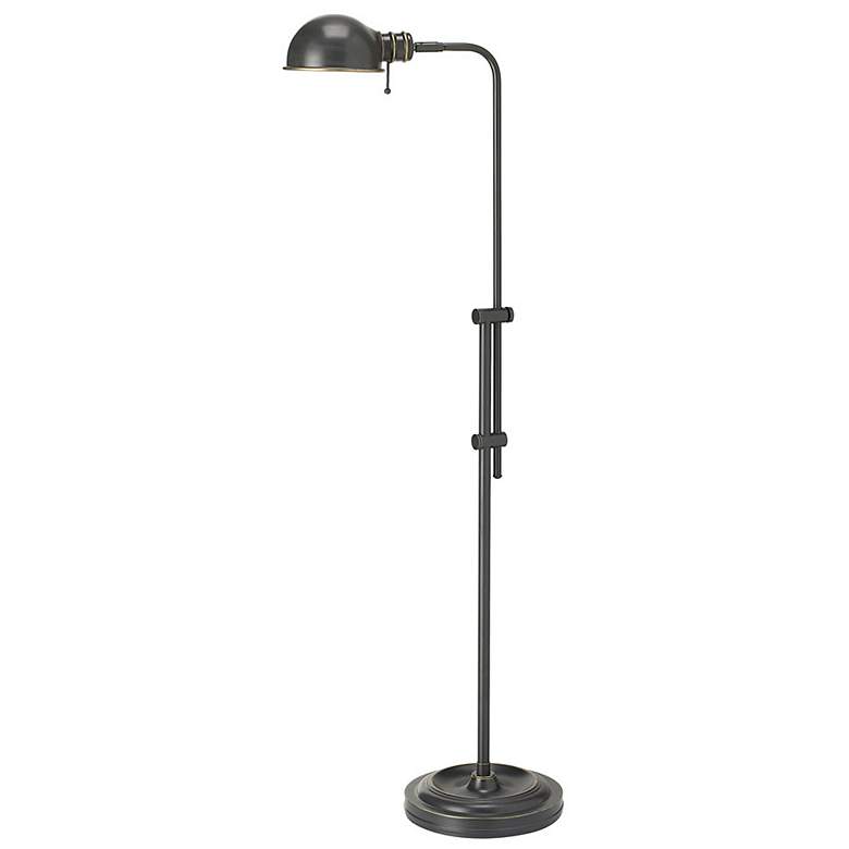Image 2 Dainolite Bixby 52" High Brushed Bronze Metal Pharmacy Floor Lamp