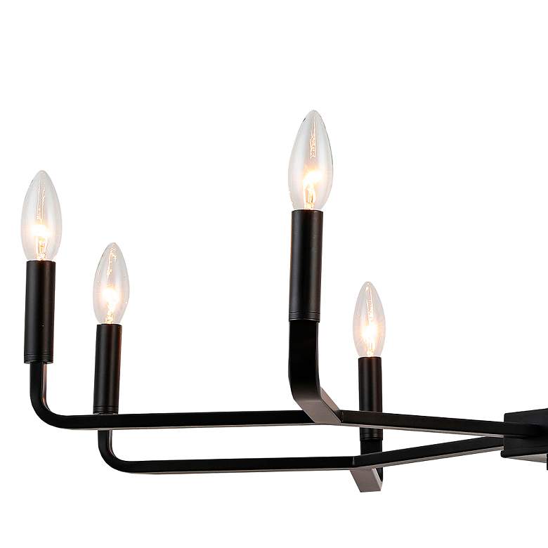 Image 2 Dainolite Colette 32" Wide Matte Black 8-Light Chandelier more views