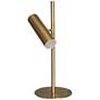 Dainolite Constance 19 3/4" Brass Modern LED Accent Lamp with Dimmer