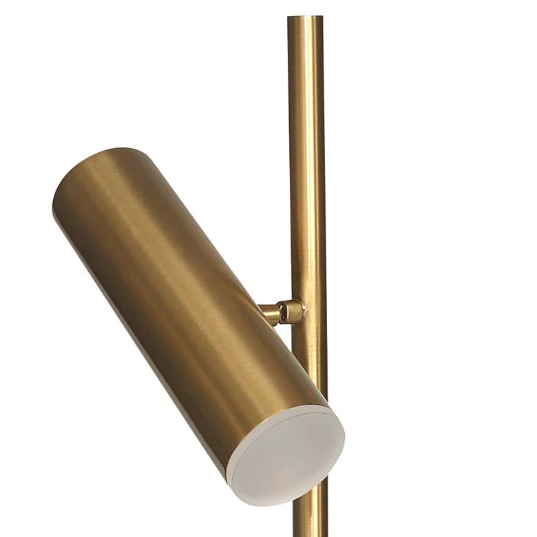 Image 3 Dainolite Constance 19 3/4" Brass Modern LED Accent Lamp with Dimmer more views