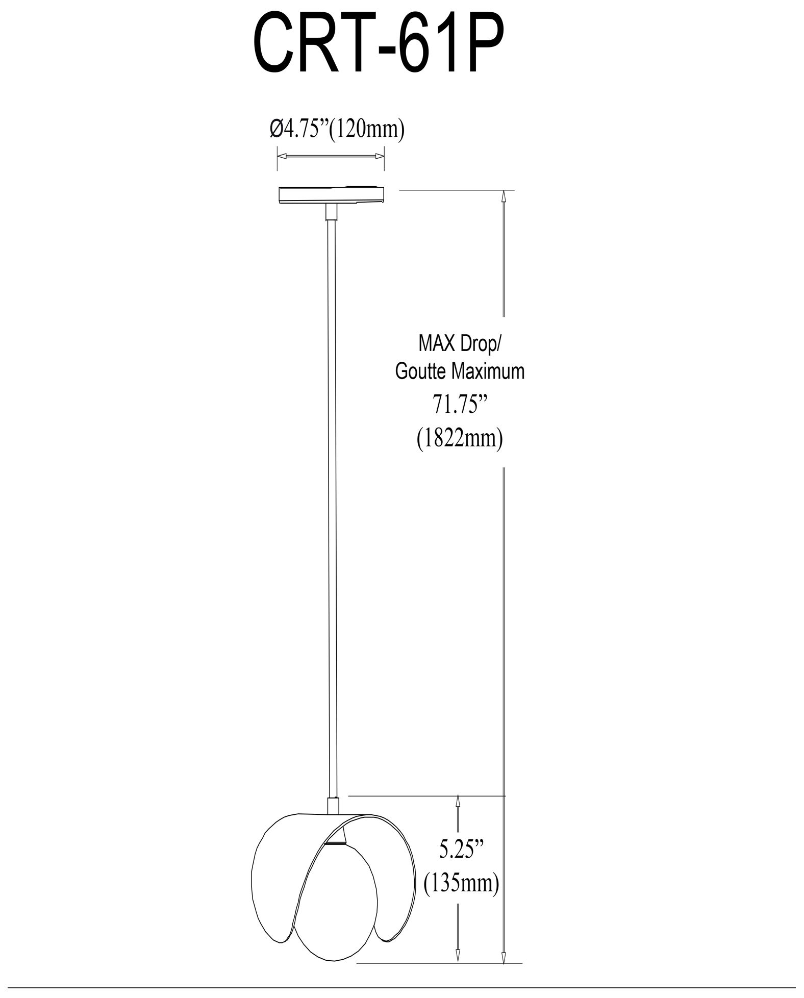 Image 6 Dainolite Cresent 6 1/4" White Opal Glass Matte Black Mini-Pendant more views