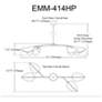 3_Dainolite Emma 41" Modern Matte Black Aged Brass 4-Light Chandelier more views