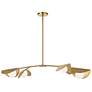 Dainolite Emma 41" Wide Modern Aged Brass 4-Light Linear Pendant