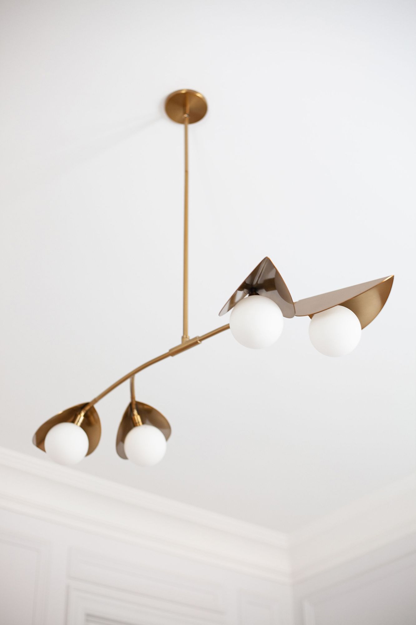 Image 6 Dainolite Emma 41" Wide Modern Aged Brass 4-Light Linear Pendant more views