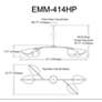 Dainolite Emma 41" Wide Modern Aged Brass 4-Light Linear Pendant