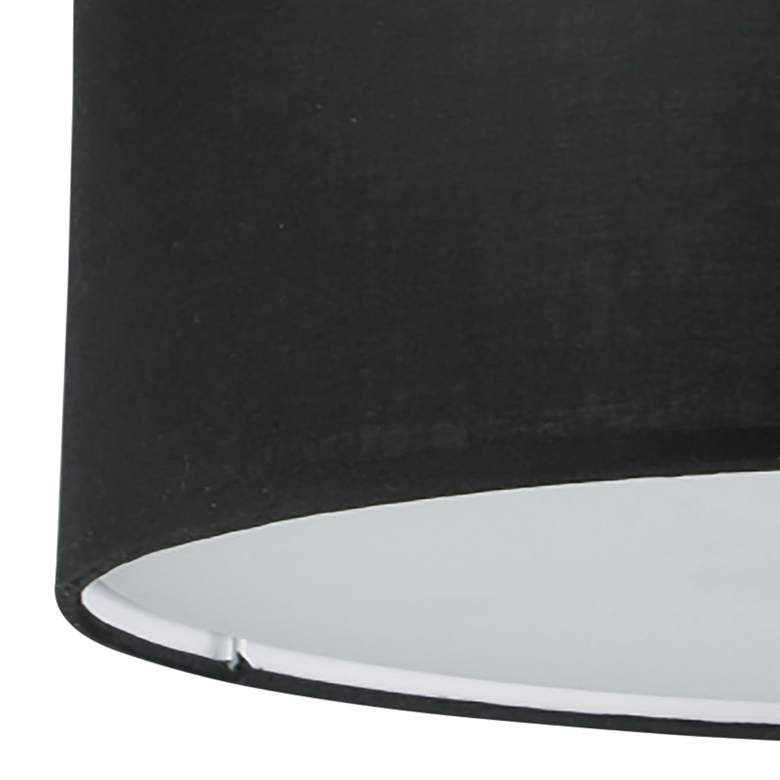 Image 2 Dainolite Everly 14 1/4" 3-Light Matte Black Semi-Flush Ceiling Light more views