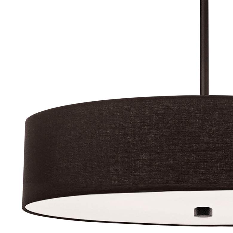 Image 3 Dainolite Everly 20" Wide Matte Black Drum Pendant Light more views