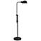 Dainolite Fedora 52" Matte Black Adjustable Pharmacy Floor Lamp
