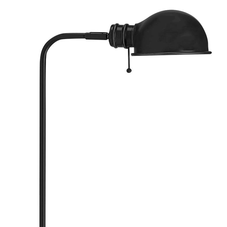Image 3 Dainolite Fedora 52" Matte Black Adjustable Pharmacy Floor Lamp more views