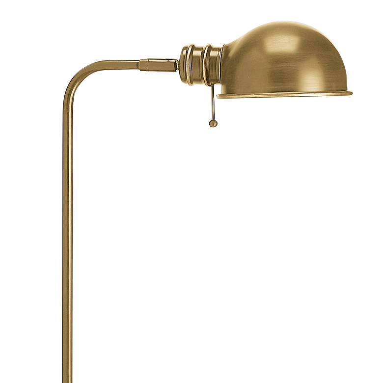 Image 3 Dainolite Fedora 58" Aged Brass Adjustable Pharmacy Floor Lamp more views