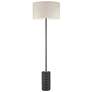 Dainolite Felicity 55" High Matte Black Modern Stick Floor Lamp