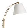 Dainolite Felix 61" Aged Brass Metal Adjustable Arm Task Floor Lamp