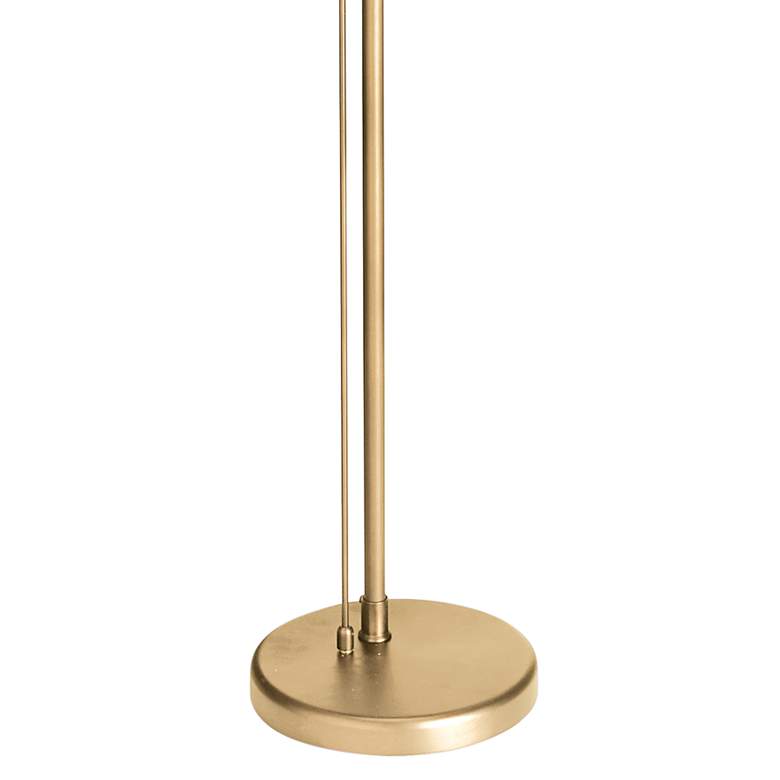 Image 4 Dainolite Felix 61" Aged Brass Metal Adjustable Arm Task Floor Lamp more views