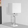 1_Dainolite Fernanda 19" Chrome and Glass Modern Table Lamp