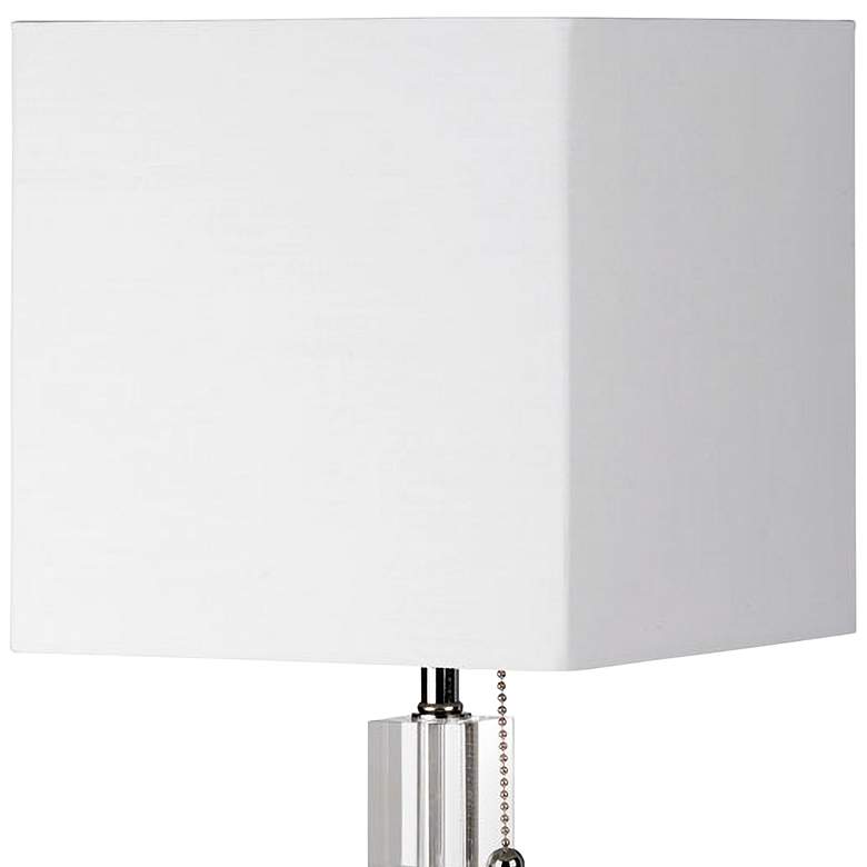 Image 2 Dainolite Fernanda 19" Chrome and Glass Modern Table Lamp more views