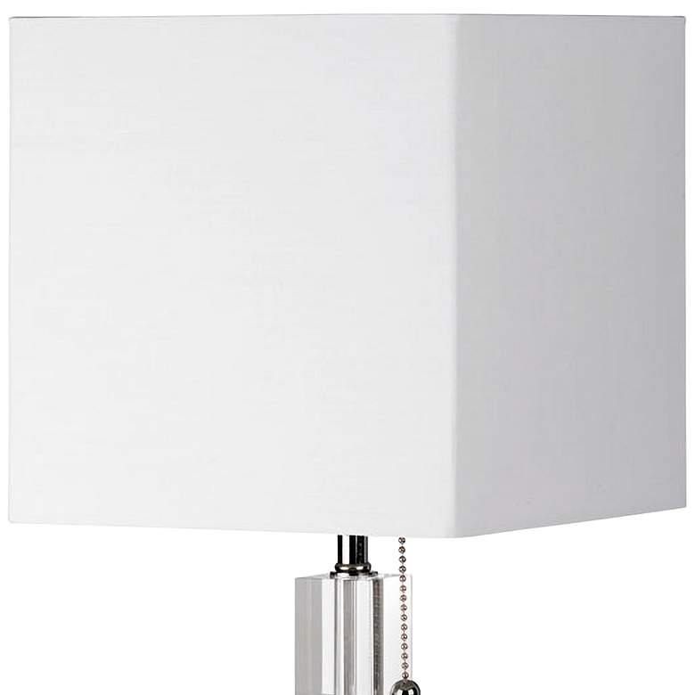 Image 2 Dainolite Fernanda 19 inch Chrome and Glass Modern Table Lamp more views