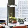 1_Dainolite Fia 15" High Satin Chrome Modern LED Desk or Table Lamp