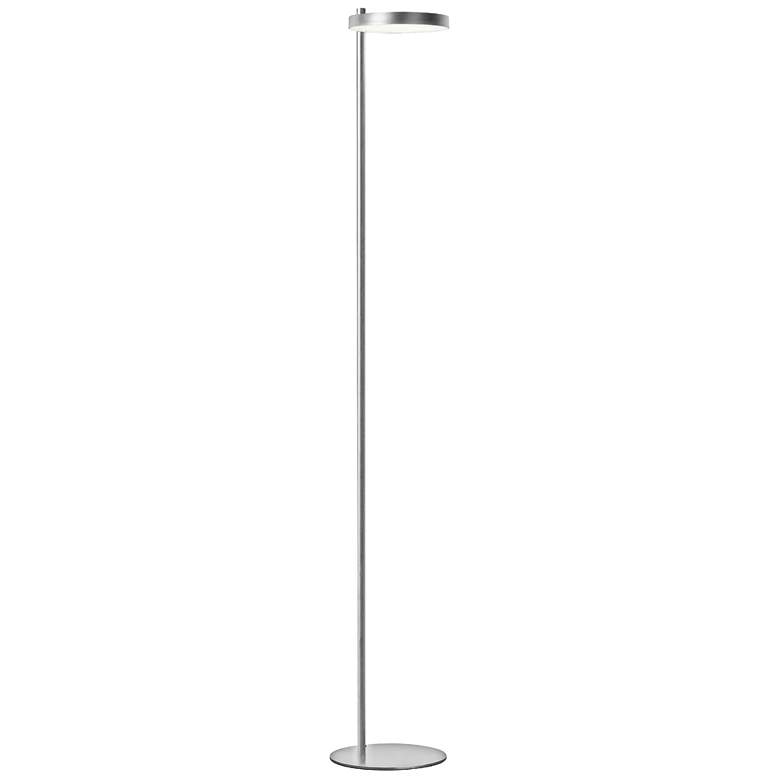 Image 1 Dainolite Fia 60 1/2 inch High Satin Chrome Modern LED Floor Lamp