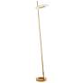 Dainolite Finley 60" High Aged Brass Modern Floor Lamp