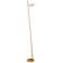 Dainolite Finley 60" High Aged Brass Modern Floor Lamp