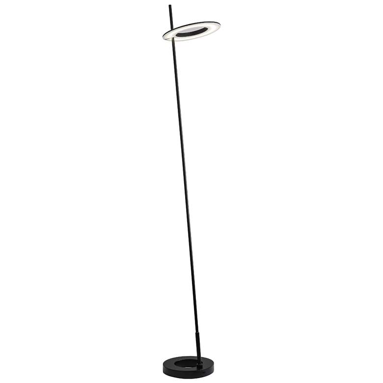 Image 1 Dainolite Finley 60" High Matte Black Modern Floor Lamp
