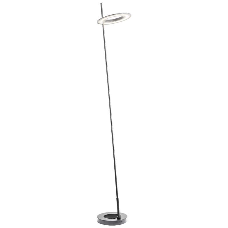 Image 1 Dainolite Finley 60" High Satin Chrome Finish Modern Floor Lamp