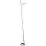Dainolite Finley 60" High Silver Finish Modern Floor Lamp