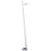 Dainolite Finley 60" High Silver Finish Modern Floor Lamp